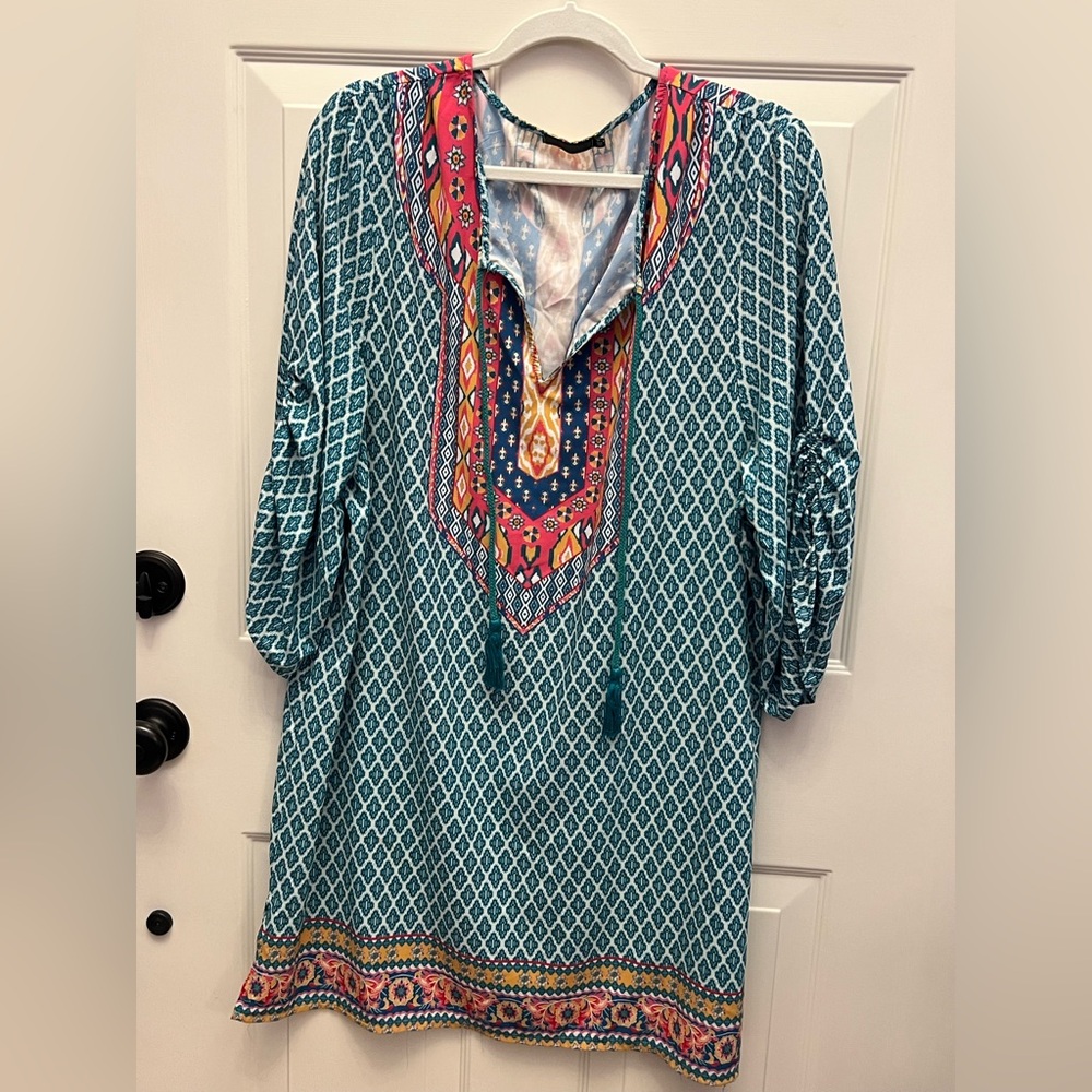 Colorful Boho Patterned Cover-up